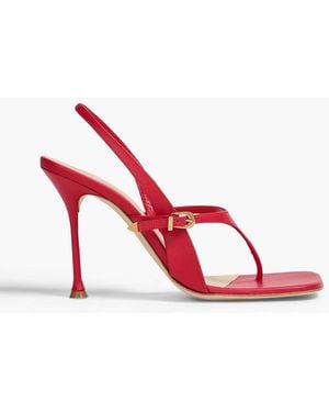 Magda Butrym Slingback-sandalen aus leder - Rot