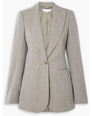 Stella McCartney Pinstriped Wool Blazer - Gray