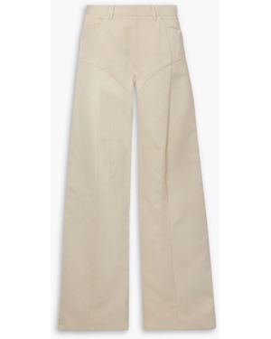 Petar Petrov Gardner Cotton-blend Twill Flared Pants - Natural