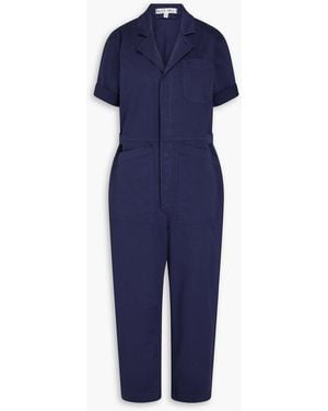 Alex Mill Standard Cropped Cotton-Blend Jumpsuit - Blue