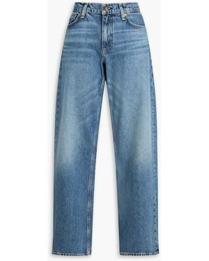 Rag & Bone Low-Rise Straight-Leg Jeans - Blue