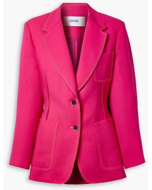 Christopher John Rogers Crepe Blazer - Pink