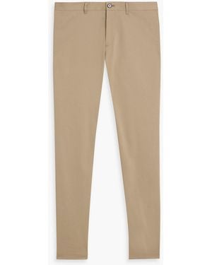 Theory Zaine Slim-Fit Cotton-Blend Twill Pants - Natural