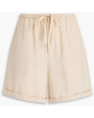 By Malene Birger Josea Linen-Blend Gauze Shorts - Natural