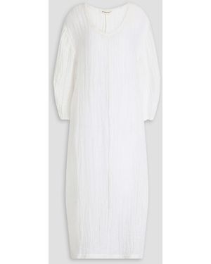 By Malene Birger Miolla Linen-gauze Midi Dress - White
