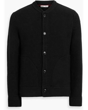 Alex Mill Donny Ribbed Wool Cardigan - Black