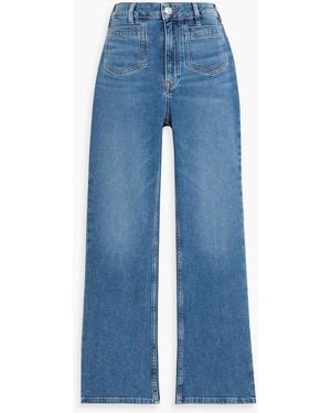 Maje High-Rise Straight-Leg Jeans - Blue