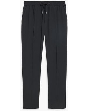 Sandro Tapered Woven Drawstring Pants - Black