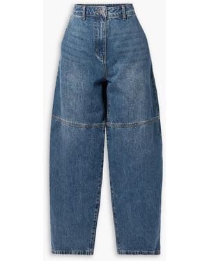 Co. High-rise Barrel-leg Jeans - Blue