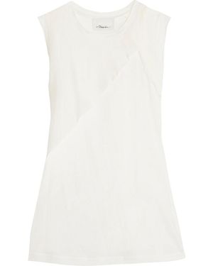 3.1 Phillip Lim Cutout Layered Ruffled Cotton And Silk Blouse - White