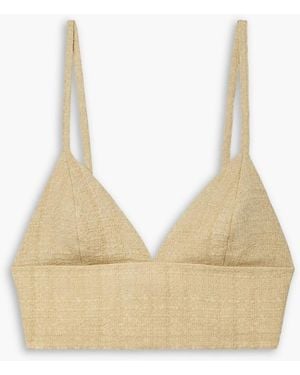 Gauchère Veron bustier aus tweed - Natur