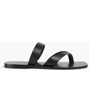 A.Emery Carter Leather Sandals - Black