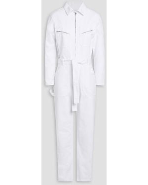 IRO Flories Denim Jumpsuit - White