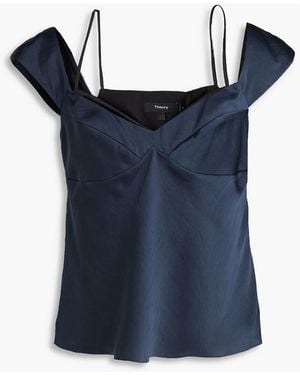Theory Satin Top - Blue