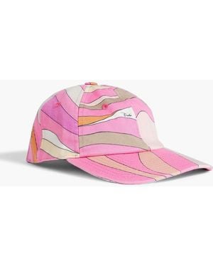 Emilio Pucci Printed Cotton-twill Baseball Cap - Pink