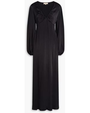 byTiMo Satin-Crepe Maxi Dress - Black