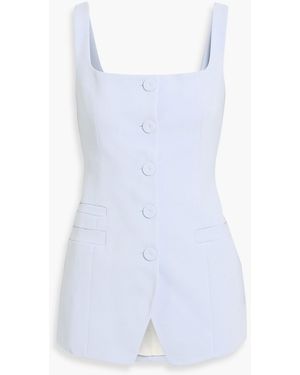Another Tomorrow Crepe Top - White