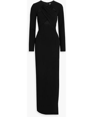 ONE33 SOCIAL Cutout Crepe Gown - Black