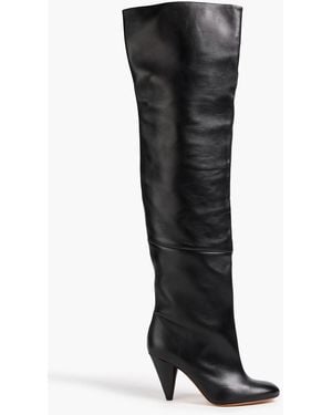 Proenza Schouler Overknees aus leder - Schwarz