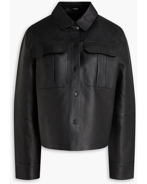 Theory Leather Jacket - Black