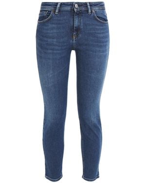 Acne Studios Climb Cropped Mid-Rise Skinny Jeans - Blue