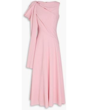 ROKSANDA Draped Crepe Midi Dress - Pink
