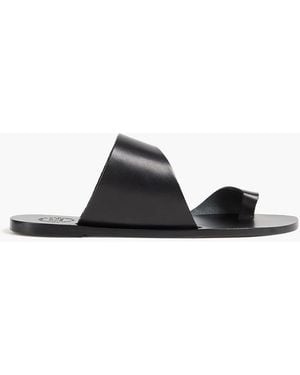 Atp Atelier Centola Leather Sandals - Black