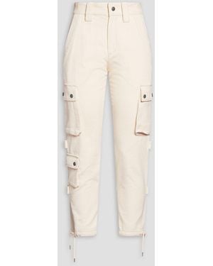 Isabel Marant Elodie Cotton-gabardine Cargo Trousers - Natural