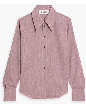 Rohe Wool-Blend Shirt - Pink