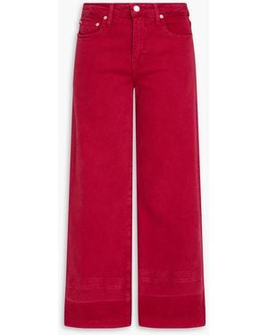 Jonathan Simkhai Hoch sitzende jeans "jude" mit geradem bein - Rot