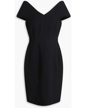 Versace Off-the-shoulder Crepe Mini Dress - Black