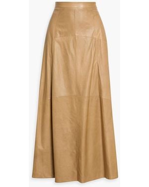 Twp Kennedy Leather Maxi Skirt - Natural
