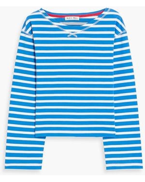 Alex Mill Marseille Striped Cotton-Jersey Top - Blue