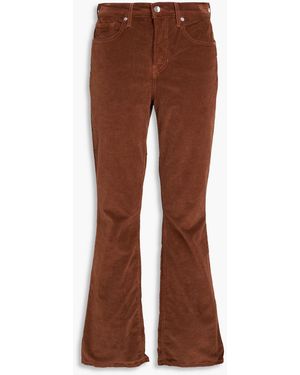 Veronica Beard Cameron Cotton-Blend Corduroy Bootcut Trousers - Brown