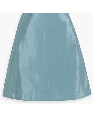 By Malene Birger Isabele Taffeta Mini Skirt - Blue