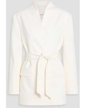 Zimmermann Belted Wool-Blend Blazer - Natural