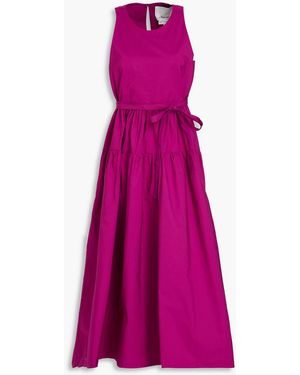 3.1 Phillip Lim Cotton-blend Poplin Midi Dress - Purple