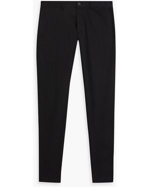 Theory Zaine Slim-Fit Cotton-Blend Twill Pants - Black