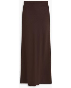 A.Emery Riva Wool-Twill Maxi Skirt - Brown