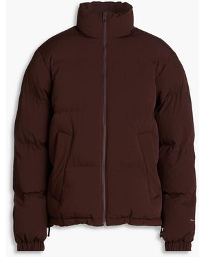 Sandro Quilted Shell Jacket - Brown
