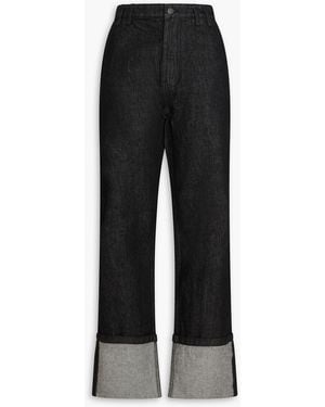 Entire studios High-rise Straight-leg Jeans - Black