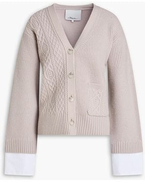 3.1 Phillip Lim Cable-knit wool cardigan - Grau