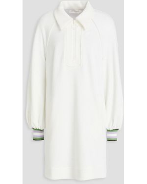 Zimmermann Striped Jersey Mini Shirt Dress - White