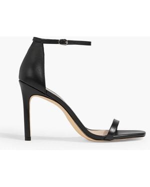 Stuart Weitzman Amelina 95 Leather Sandals - White