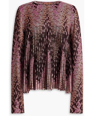Missoni Ribbed-knit Top - Brown