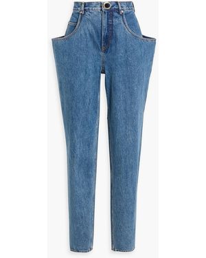 Area High-Rise Tapered Jeans - Blue