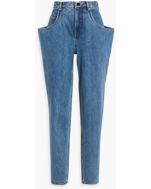 Area High-Rise Tapered Jeans - Blue