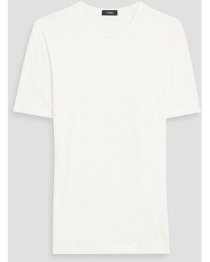 Theory Precise Pima Cotton-Jersey T-Shirt - White