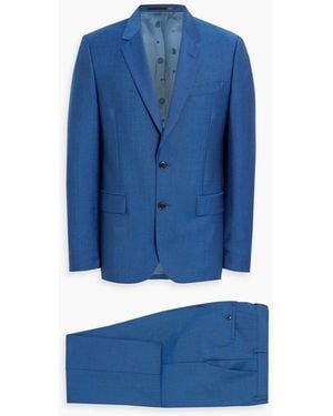 Paul Smith Wool And Mohair-Blend Suit - Blue