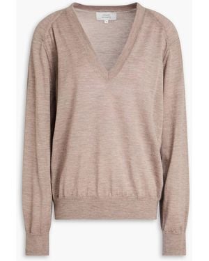 Loulou de Saison Melierter kaschmirpullover - Pink